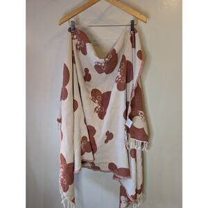 Disney x Sand Cloud Mickey Mouse Turkish Cotton Beach Towel Blanket Cream Rust